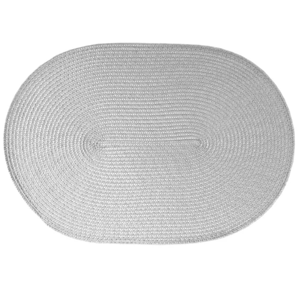 Set of 6 silver Placemats - Picture 2 of 6